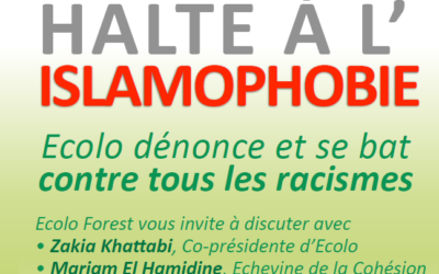 Rencontre Ecolo au Pluriel le 9 mai : halte à l’islamophobie !