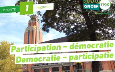 Priorité #1:  Démocratie/Participatie